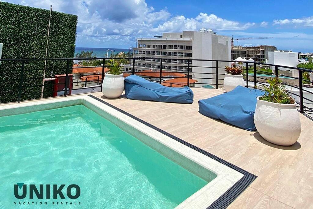 1 Block To The 2br 6pax Rooftop Pool King Bed Apartamento Playa del Carmen