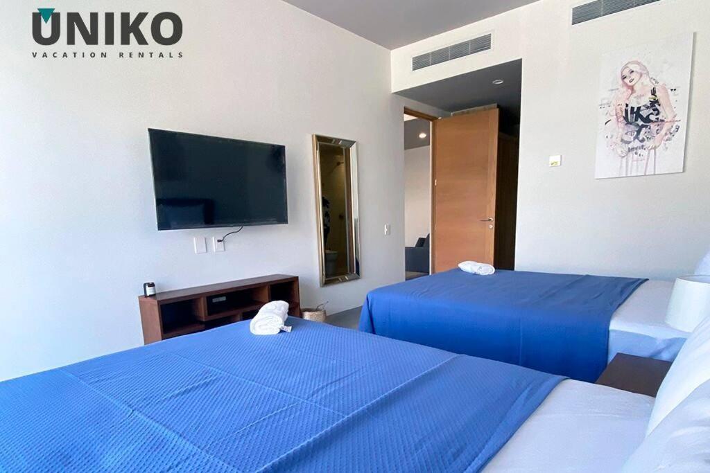 1 Block To The 2br 6pax Rooftop Pool King Bed Playa del Carmen